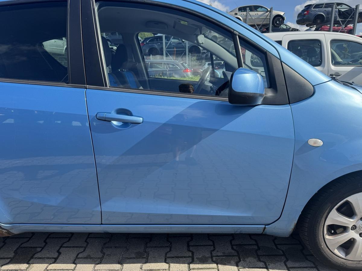 Opel Agila B original T&uuml;r vorn rechts GBW Marokkoblau met Rohbau Bj.2008